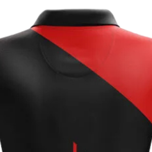 Maillot de cricket pour homme noir et rouge à sublimation, polo à manches courtes, chemise de sport, tenue de match athlétique, uniforme d'équipe, vêtements d'entraînement - Product Image 4