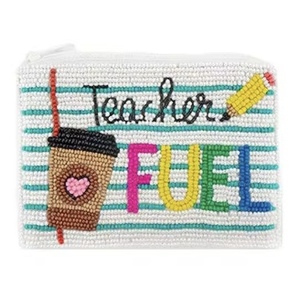 HECK YES Monedero Artesanal con Cuentas, Bolsa Preppy con Cuentas, Lindos Regalos de San Valentín, Bolsas con Cremallera de Estilo Boho - Product Image 4