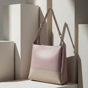 Bolso de Hombro de Cuero Genuino para Mujer, Estilo Lujoso para Uso Diario |   Bolso de Mano de Cuero Premium Hecho a Mano |   Elegante Bolso de Mano para Dama en Dos Tonos - Product Image 2