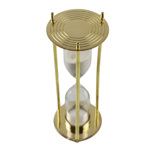<b>Sand</b> <b>Timer</b> Home Decor Desk Decor Hourglass Brass and Glass <b>Timer</b> Gift for Wedding Birthday White <b>Sand</b> Antique Style <b>Timer</b> - Product Image 4