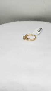 Bague de luxe pour femme en or 9 carats, diamant naturel couleur HI pureté SI 0,17 ct, plaqué rhodium, certifiée IGI, bijoux de mode, petits diamants - Product Image 2