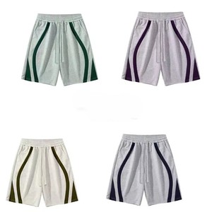 Pantalones Cortos Bermuda Casuales para Hombre con Cintura Ajustable con Cordón y Raya Lateral, de Secado Rápido, Tejido de Poliéster, para Deporte, Fabricante OEM ODM - Product Image 2