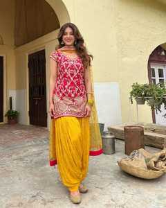 Nueva Llegada de Vestidos Punjabi para Mujer, Bordados, Tradicionales, para Fiestas, Ropa India y Pakistaní, Vestidos Anarkli de Diseñador para Mujer - Product Image 6