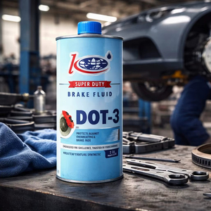 Bidon métallique la plus vendue de qualité supérieure liquide de frein et produits chimiques produits pétrochimiques Dot3 1L à bas prix - Product Image 1