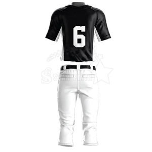 Uniforme de Béisbol de Poliéster Transpirable de Alta Calidad Hecho a Medida con Mangas Cortas en Color Personalizado - Product Image 3