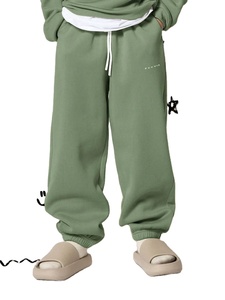Boys Green Hooded Tracksuit Cotton Casual Jogging Suit Solid Color Full Sleeve Loose Fit Autumn Wear With Side Pockets - Product Image 6