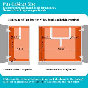 Pull Cabinet Organizer Under Sink Slide Shelf for <b>Kitchen</b> & Bathroom <b>Storage</b> <b>Kitchen</b> <b>Storage</b> Shelves - Product Image 4