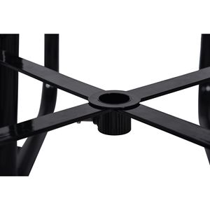 Tavolo da Picnic Quadrato in Acciaio Blu da 46 Pollici per Esterni con Supporto per Ombrellone - Product Image 5