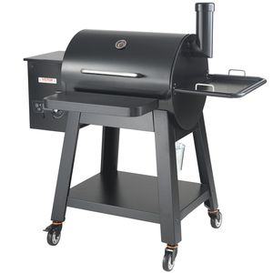 Parrilla de barbacoa de hierro de alta resistencia de 53 pulgadas, portátil, a carbón y gas propano, con cubierta, carrito, mini ahumador de mesa para camping y exteriores - Product Image 1