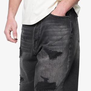 Shorts de Mezclilla para Hombre, Estilo Urbano de Verano, Corte Desgastado, Personalizados y de Alta Calidad - Product Image 6