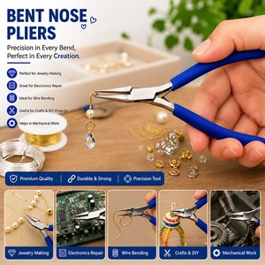 <b>Bead</b> Knotting Micro Pointed <b>Needle</b> Nose Pliers Precision Jewelry Making Beading DIY Tool Jewelry Tool ZetomedPro - Product Image 6