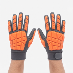 American's Football Goalkeeper Gloves Full <b>Finger</b> PU Material Non-Slip Breathable With Adjustable Wrist <b>Strap</b> Unisex Gloves - Product Image 4