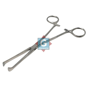 Pinzas de tejido Allis manuales de acero inoxidable con mordazas de 5x6 dientes y mecanismo de bloqueo de trinquete - Product Image 3