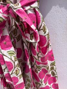 Peignoir Kimono en Coton Rose à Motifs Floraux pour Femme, Léger, Style Bohème, Robe de Chambre d'Été, Peignoir de Plage, Robe de Spa - Product Image 2