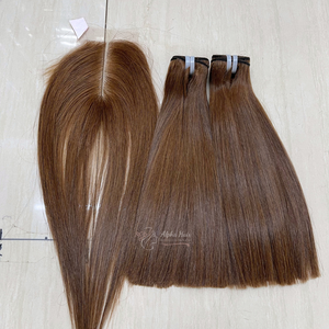 No1 à la mode moins cher qualité supérieure Super chaud os droit grand Stock disponible extensions de cheveux vietnamiens crus perruque frontale - Product Image 5