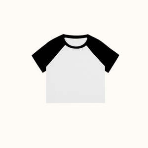 Crop top tendance pour jeunes filles et femmes, t-shirt court de marque pour l'été, tee-shirt élégant et sportif pour filles adultes. - Product Image 3