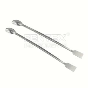 Cuchara de laboratorio de acero inoxidable de doble punta, espátula de laboratorio, cuchara de muestreo, espátula de mezcla - Product Image 1