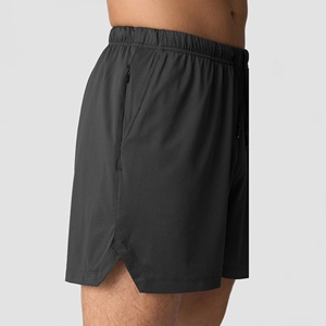 Shorts de sport décontractés pour hommes, shorts de basket-ball élastiques pour l'exercice et le jogging, motif uni - Product Image 4