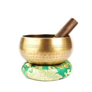 Cuenco tibetano de metal curativo de primera calidad para meditación, terapia y relajación de yoga - Product Image 6