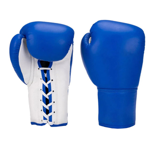 Guantes de boxeo de alta calidad, cuero genuino, con cordones, logotipo y talla personalizados, fabricación a medida. - Product Image 1