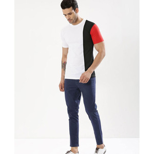 T-shirt d'été tissé de haute qualité, style décontracté streetwear, respirant, à manches courtes, col rond, 100 % coton biologique, coupe classique - Product Image 6