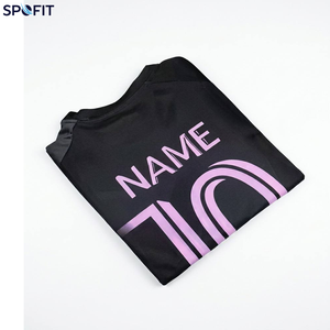 Nueva camiseta de fútbol personalizada con nombre del jugador, estilo malla, talla grande, corte regular, ropa deportiva para adultos. - Product Image 5