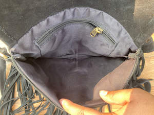 Nouveau fait à la main Offre Spéciale Jacquard daim cuir frange sac à bandoulière multi-usage nouveau Design Vintage sac à bandoulière pas cher taux produit en vrac - Product Image 6