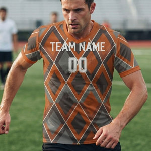 Uniforme Deportivo Personalizable de Alto Rendimiento, Camiseta de Fútbol de Manga Corta con Estampado de Secado Rápido para Clubes Profesionales - Product Image 3