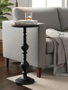 โต๊ะบาร์ทรงคลาสสิกแบบตั้งพื้น ดีไซน์เสาเข็มโดดเด่น หน้าโต๊ะทรงกลม ประหยัดพื้นที่ ฐานแข็งแรง เหมาะสำหรับตกแต่งบ้านอย่างมีระดับ - Product Image 6