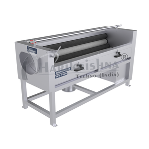 Machine commerciale industrielle de lavage et d'épluchage à brosses pour pommes de terre, manioc, gingembre et carottes - Product Image 1