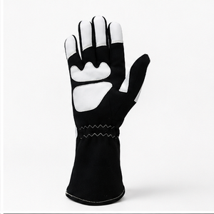 Guantes de Carreras de Dedo Completo, Negros y Blancos, con Revestimiento de PU Antideslizante, Cierre de Gancho y Bucle, Unisex, para Actividades al Aire Libre - Product Image 4