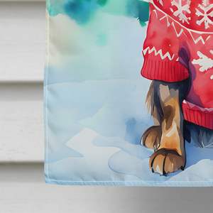 Large Multicolor Polyester Christmas House <b>Flag</b> <b>for</b> Sussex Spaniel Porch Sleeve <b>Pole</b> Decorative Yard Banner Artwork Wall Hanging - Product Image 4
