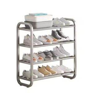 Unique Design Black Coated <b>Shoe</b> Rack Organizer For Living Room Storage With <b>Decorative</b> Pattern And Stable Base <b>Shoe</b> Rack - Product Image 3
