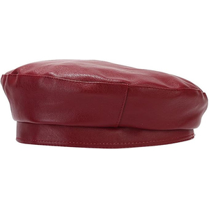Genuine Cowhide Unisex <b>Beret</b> Classic Artist Painter Cap with Rhinestones Accessories Adjustable Breathable Four Seasons Casual - Product Image 4