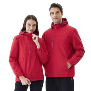 Veste de randonnée coupe-vent unisexe avec fermeture éclair sur le devant, logo d'entreprise personnalisé, en polaire imperméable, softshell, pour l'hiver - Product Image 3