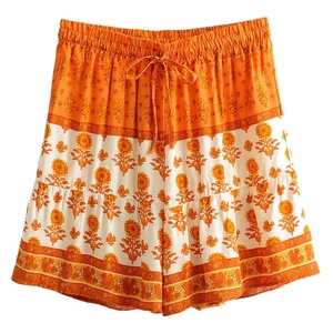 Shorts de yoga taille haute en coton éponge grande taille pour femme – Extensibles, respirants, style décontracté et tendance pour l'été - Product Image 3