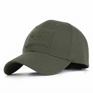 Casquette de baseball à visière plate avec logo personnalisé, respirante, imperméable, vert olive, vente en gros, pas cher, broderie 3D, casquette de baseball tactique - Product Image 3
