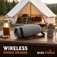 Xtreme3 Mini Boombox sans fil avec sangle en cuir, basses puissantes, pour camping, glamping, situations d'urgence, vente en gros