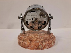 Reloj de Escritorio Circular de Moda con Base de Mármol, Brazo Metálico Ajustable, Movimiento de Cuarzo, Funciona con Batería, Diseño Tradicional - Product Image 4