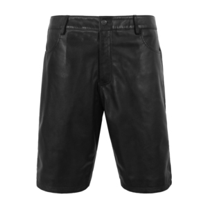 Shorts Bermuda en Cuir Nappa Premium pour Hommes, Véritable Peau d'Agneau, Style Jean Décontracté, Fournisseur et Fabricant OEM ODM en Gros - Product Image 1
