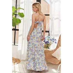 Adora เดรส Cami ลายดอกไม้พร้อมโบว์ด้านหลังรูปแบบที่สำเร็จ - Product Image 4