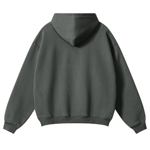 Men's Oversized Hooded Sweatshirt Solid Color Cotton French Terry Casual Pocket Long Sleeve Autumn Wear Men’s oversized hoodie - Product Image 2