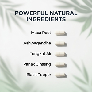 Cápsulas de Maca, Tongkat Ali y Ashwagandha de Marca Privada, Complejo Botánico, Suplemento Dietético - Product Image 2