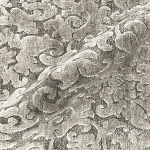 Alfombra de Seda y Lana Anudada a Mano con Diseño Desgastado, de Pelo Corto y Patrón de Espiral Neutro para Sala de Estar Moderna - Product Image 6