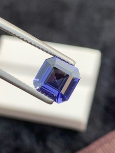 Tanzanita natural tallada en Asscher, piedra suelta de nacimiento de diciembre para la elaboración de joyería fina. - Product Image 3
