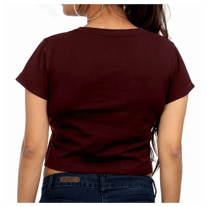 เสื้อครอปท็อปผู้หญิงขายดีที่สุด ออกแบบโลโก้ตามสั่ง เสื้อครอปท็อปผู้หญิงราคาถูก เสื้อครอปท็อปผู้หญิงระบายอากาศได้ดี - Product Image 6