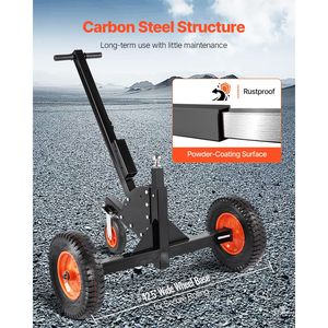 Chariot de remorquage robuste pour remorque, capacité de charge de 1500 lb, avec 2 roues pneumatiques de 16 pouces, chariot et déplaceur 2-en-1, ajustement universel - Product Image 4