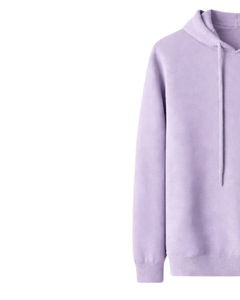 เสื้อฮู้ดผู้หญิงสีลาเวนเดอร์ ผ้าฝ้ายฟลีซ ปักลายดอกไม้ รับทำโลโก้ตามสั่ง โรงงานผลิตแบบ OEM ODM ขายส่งจำนวนมาก - Product Image 3