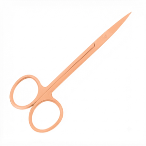 Ciseaux professionnels en acier inoxydable pour manucure, cuticules et sourcils, lame courbée - Product Image 1
