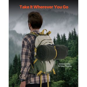 Grande couverture de camping en laine, imperméable, coupe-vent, ignifuge, idéale pour les pique-niques en plein air et la randonnée, équipement de sécurité et de survie - Product Image 6